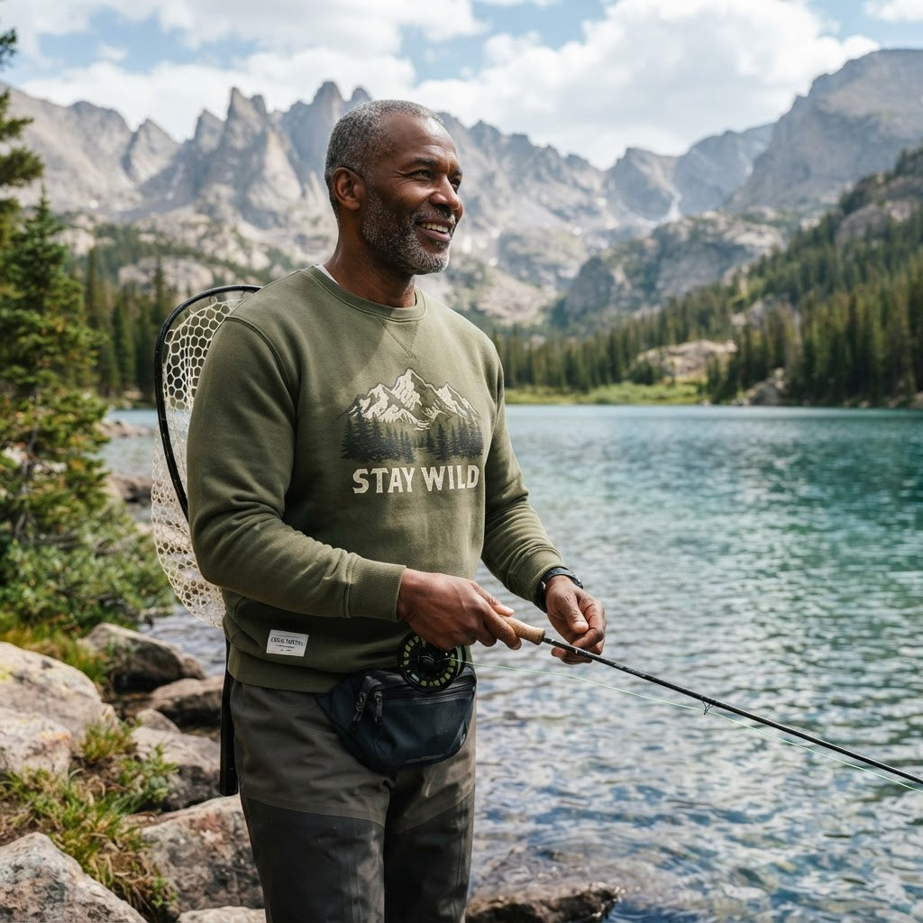 Stay Wild Mountain Sweatshirt — Premium Garment-Dyed | COLLIN CAMPELL product image