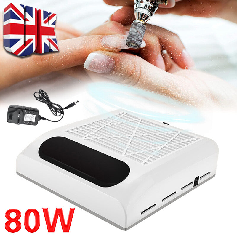 80W Nail Dust Collector Machine Nail Vacuum Dust Extractor