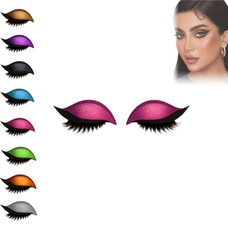 Lazy Eyeshadow Eyelash Stickers