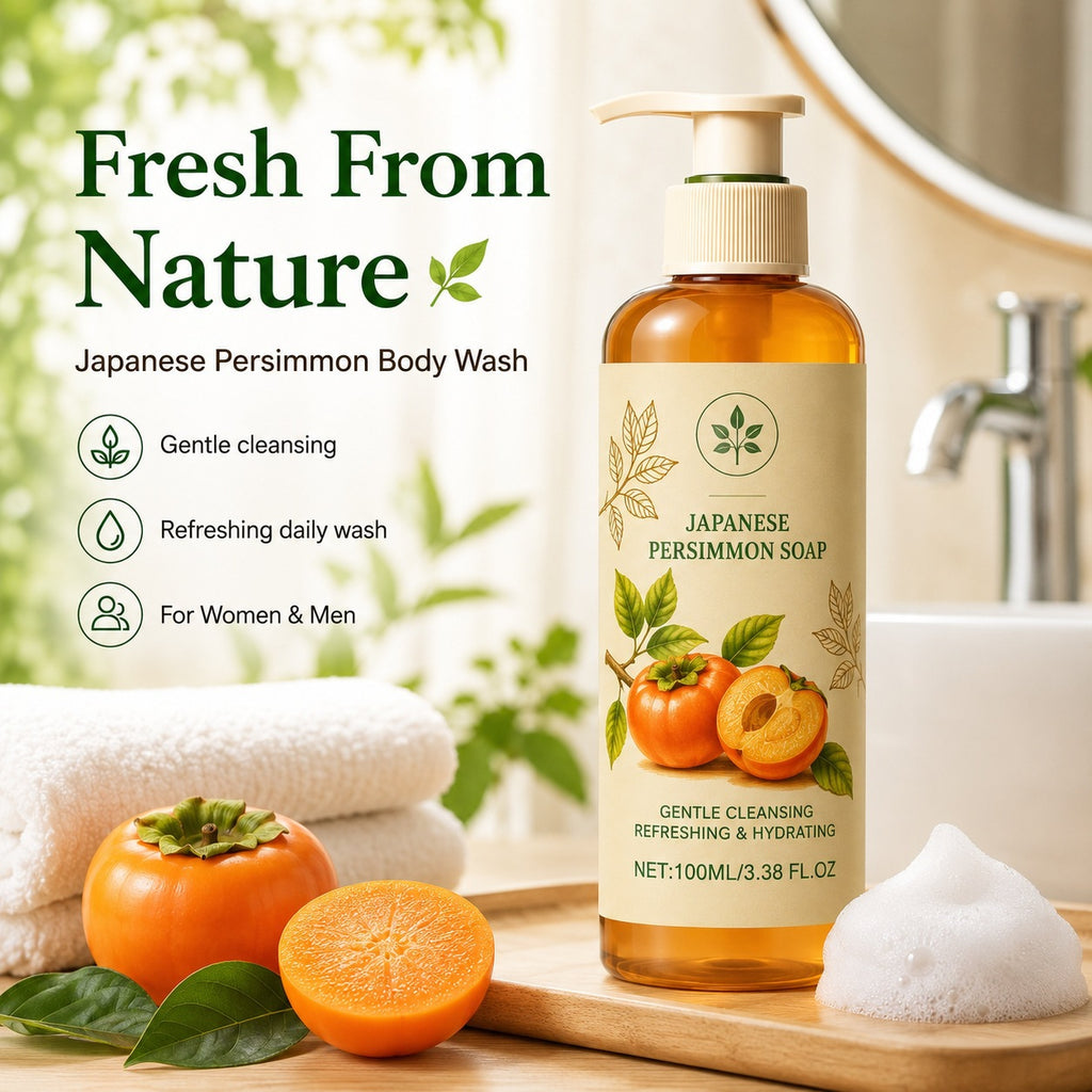Persimmon Refreshing Body Wash Rich And Creamy Lather For The Skin