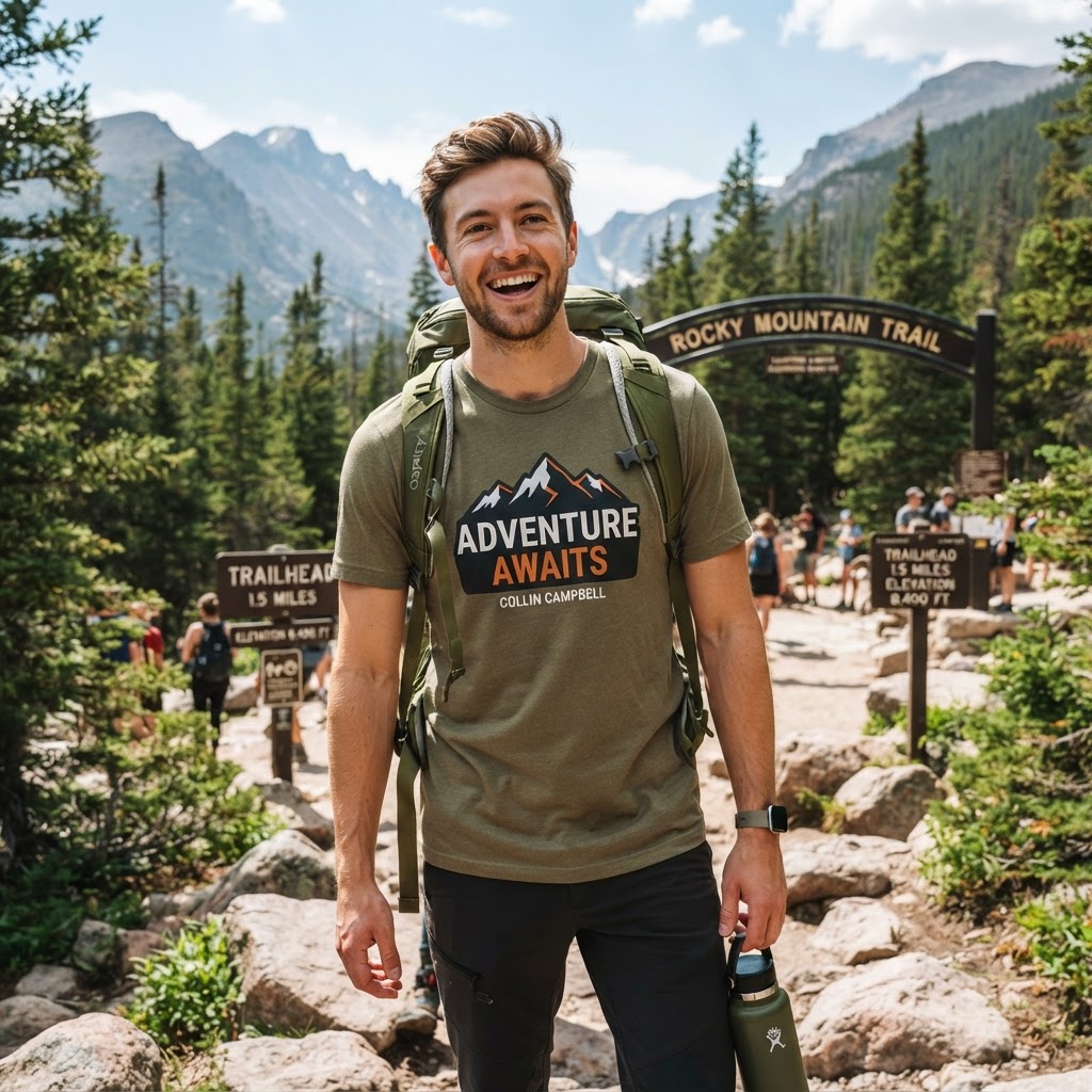Adventure Awaits — Premium T-Shirt | COLLIN CAMPELL product image
