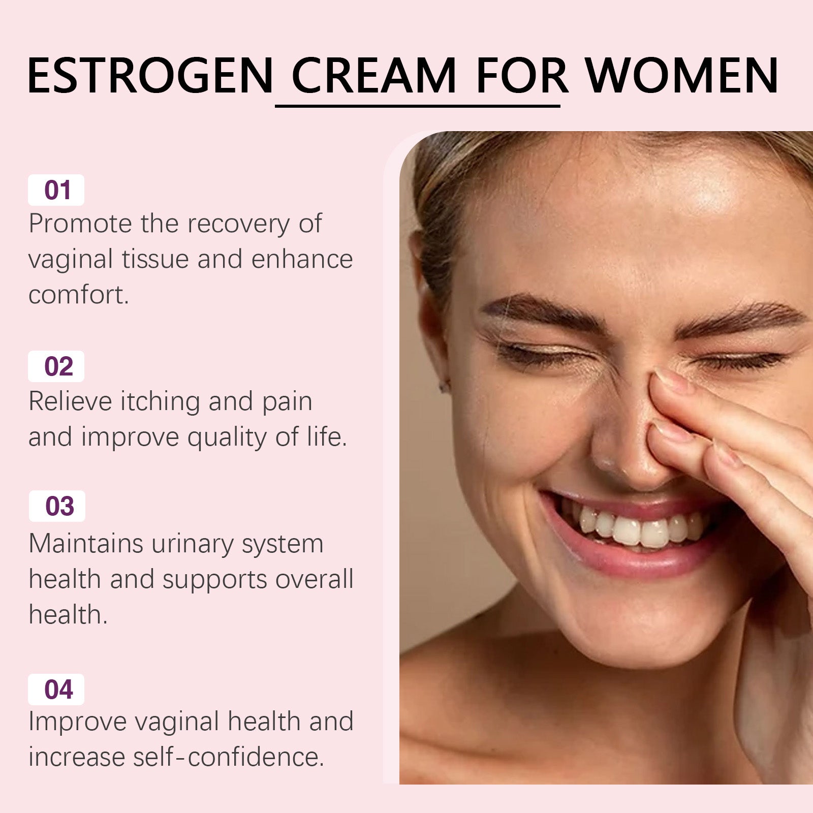 Women's Estrogen Intimate Care Cream, Gentle Private Repair