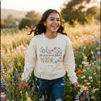 Bloom With Grace Floral Sweatshirt — Premium Botanical | COLLIN CAMPELL product image