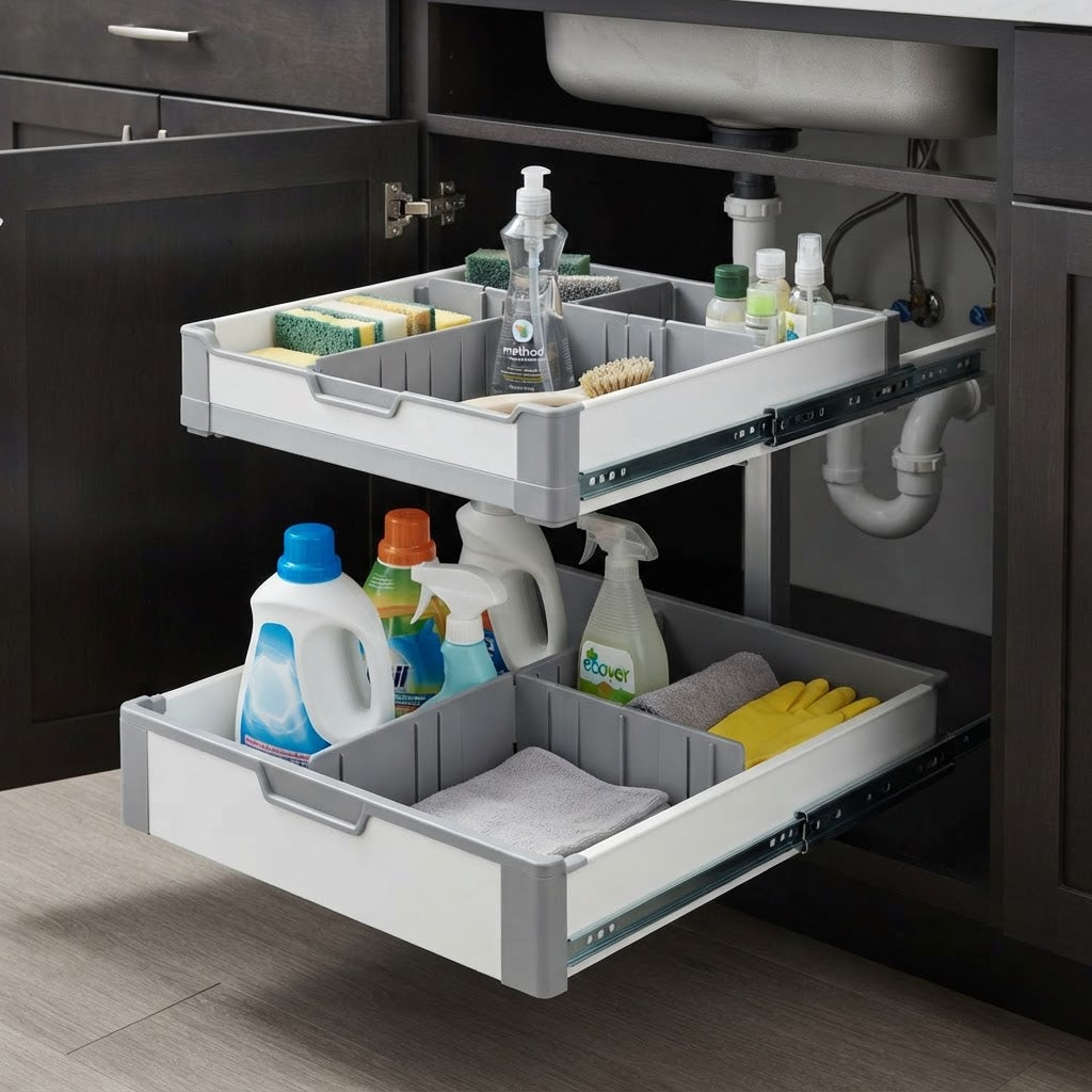 Under-Sink Storage Drawer Organizer