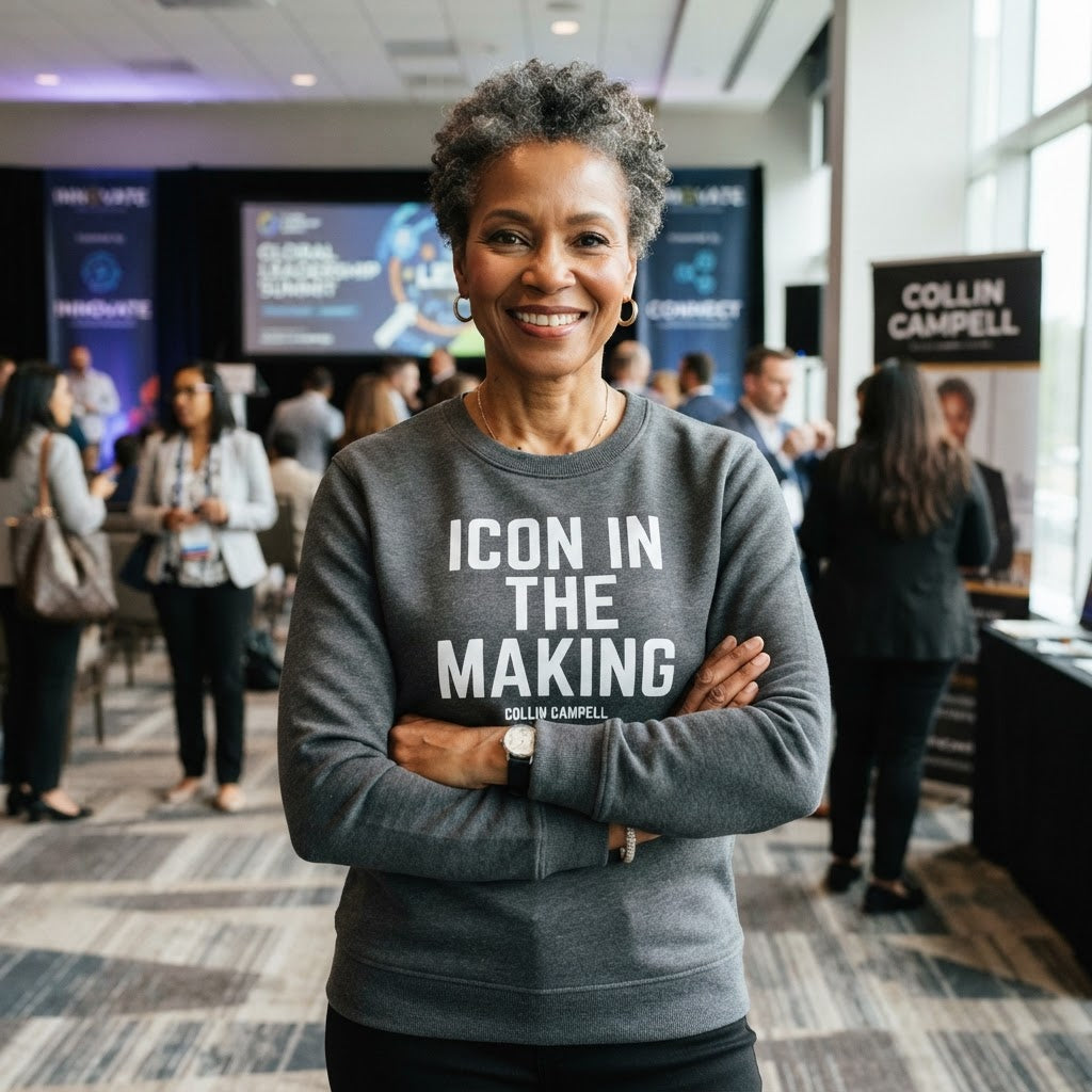 Icon in the Making — Premium Sweatshirt | COLLIN CAMPELL product image