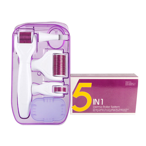 At-Home Spa Gift Set — Fascia Gun Factory Massager Massage + DermaKit™ 6-in-1 Derma Roller Kit F + EMS Electric Massager Stimulator Pa