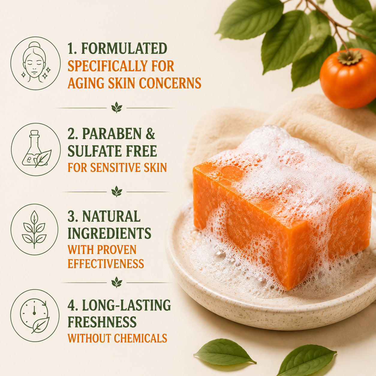 Persimmon Soap