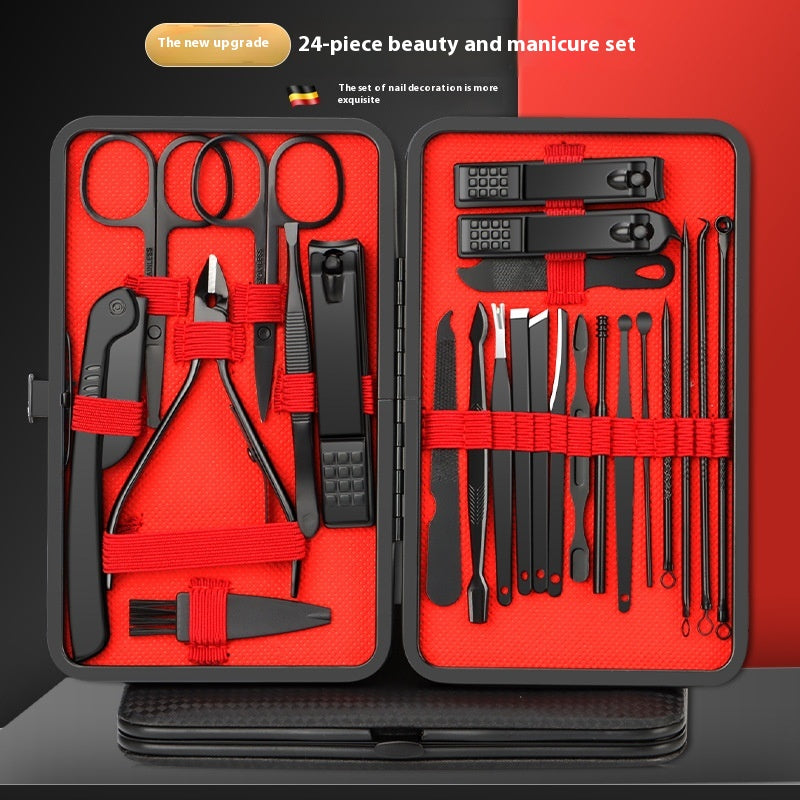 Nail Care Gift Set — Nail Scissor Set Stainless Steel Cu + Stainless Steel Nail Clipper Househ
