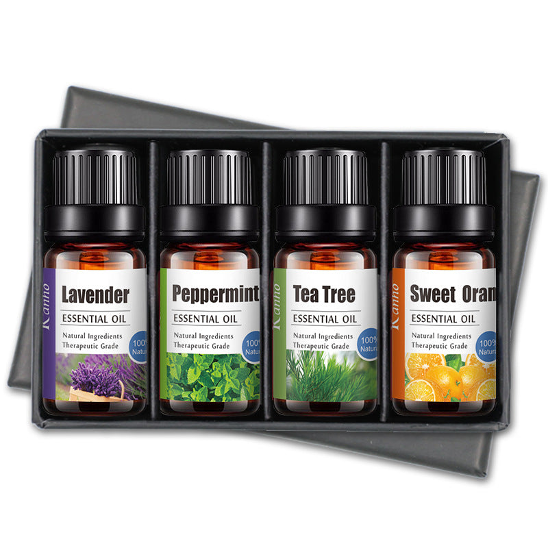 Self-Care Gift Set — Lemongrass Essential Oil + 4 sticks essential oil set massage + KORMESIC Body Massage Oil 120ml