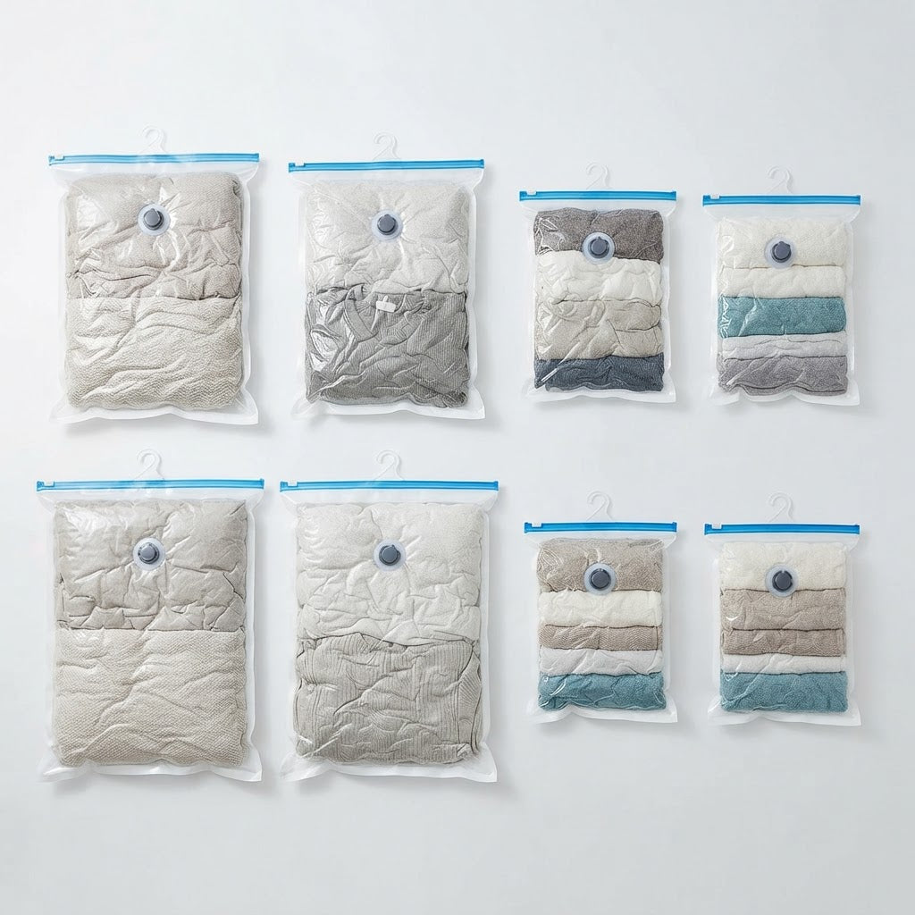 Vacuum Storage Bags for Clothes (8 Pack)
