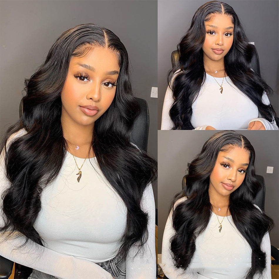 Hair Care Gift Set — Awapuhi Shampoo, Hydrating Repair O + Body Wave Human Hair Lace Front Wig