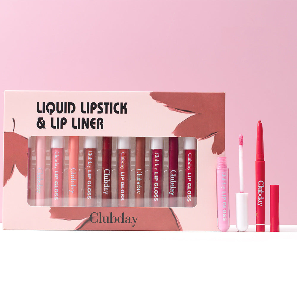 Durable Velvet Matte Lip Glaze Mist Surface Hook Line Lip Pen