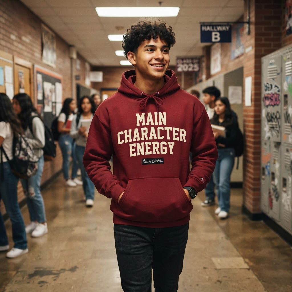 Main Character Energy — Premium Hoodie | COLLIN CAMPELL product image