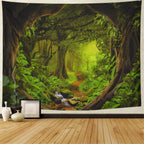 Big Tapestry Beautiful Natural Forest Large Wall Hanging Hippie Wall Hanging Bohemian Wall Tapestries Mandala Wall Art Decor product image