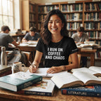 I Run on Coffee and Chaos — Premium T-Shirt | COLLIN CAMPELL product image