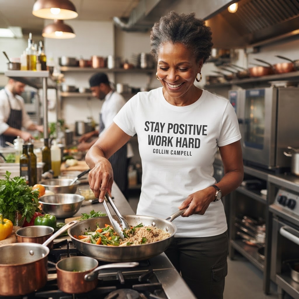 Stay Positive Work Hard — Premium T-Shirt | COLLIN CAMPELL product image