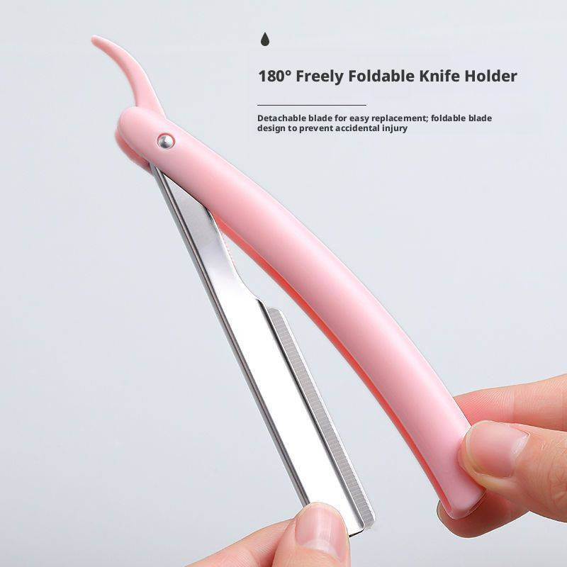 Eyebrow Shaper Folding Tool Holder - Pink 1 Pack