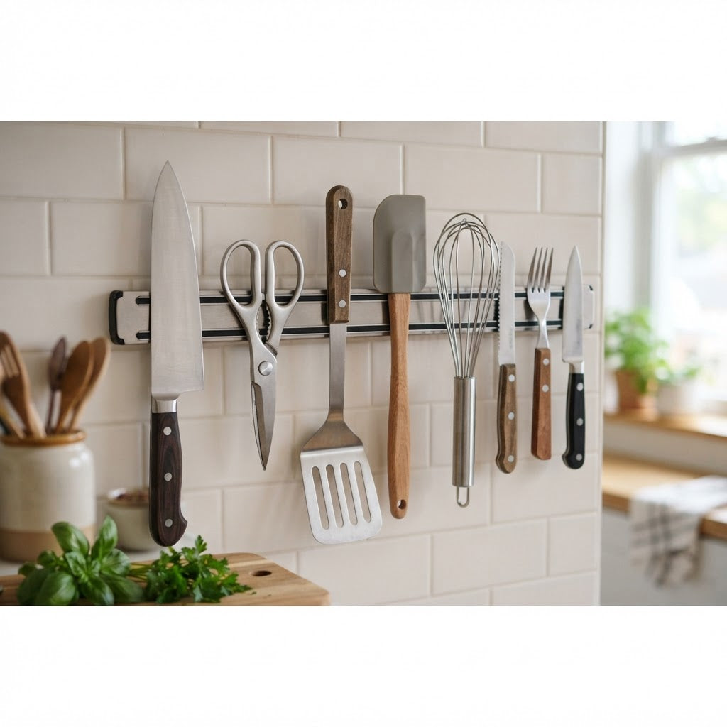 Magnetic Knife Strip Wall Organizer