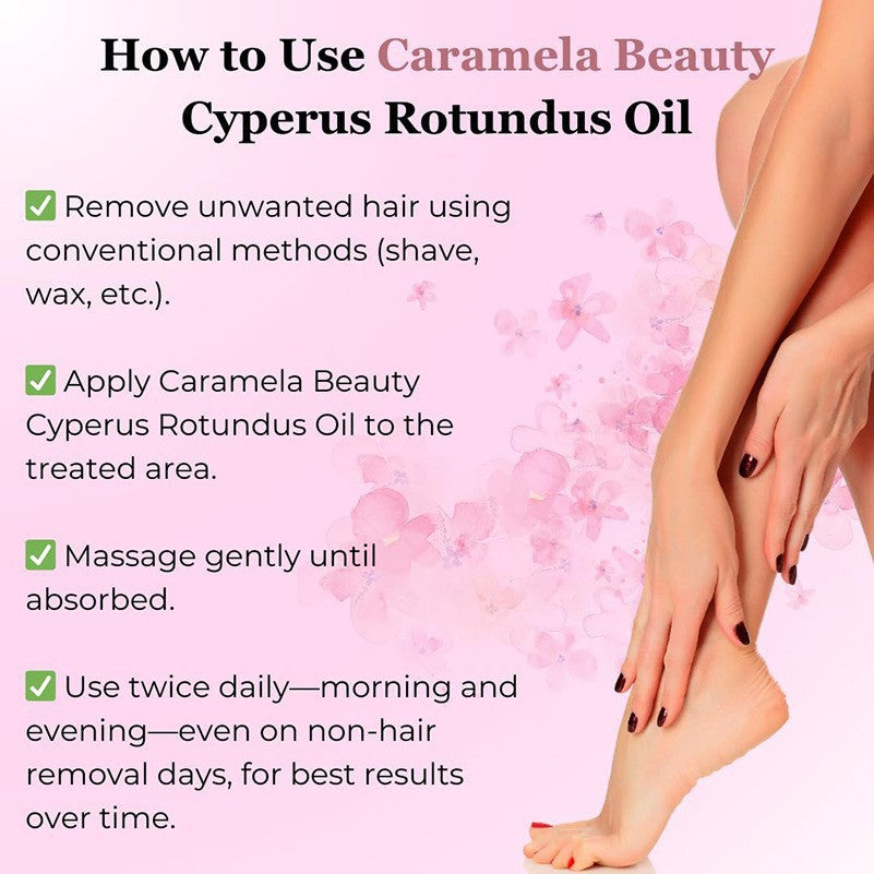 Best-selling Hair& BodyOil 60ml Natural Cyperus Rotundus Essential Oil For Unwanted Hair Care