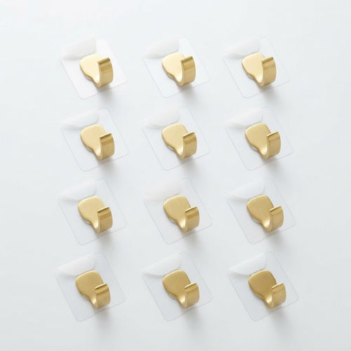Adhesive Wall Hooks Heavy Duty (12 Pack)