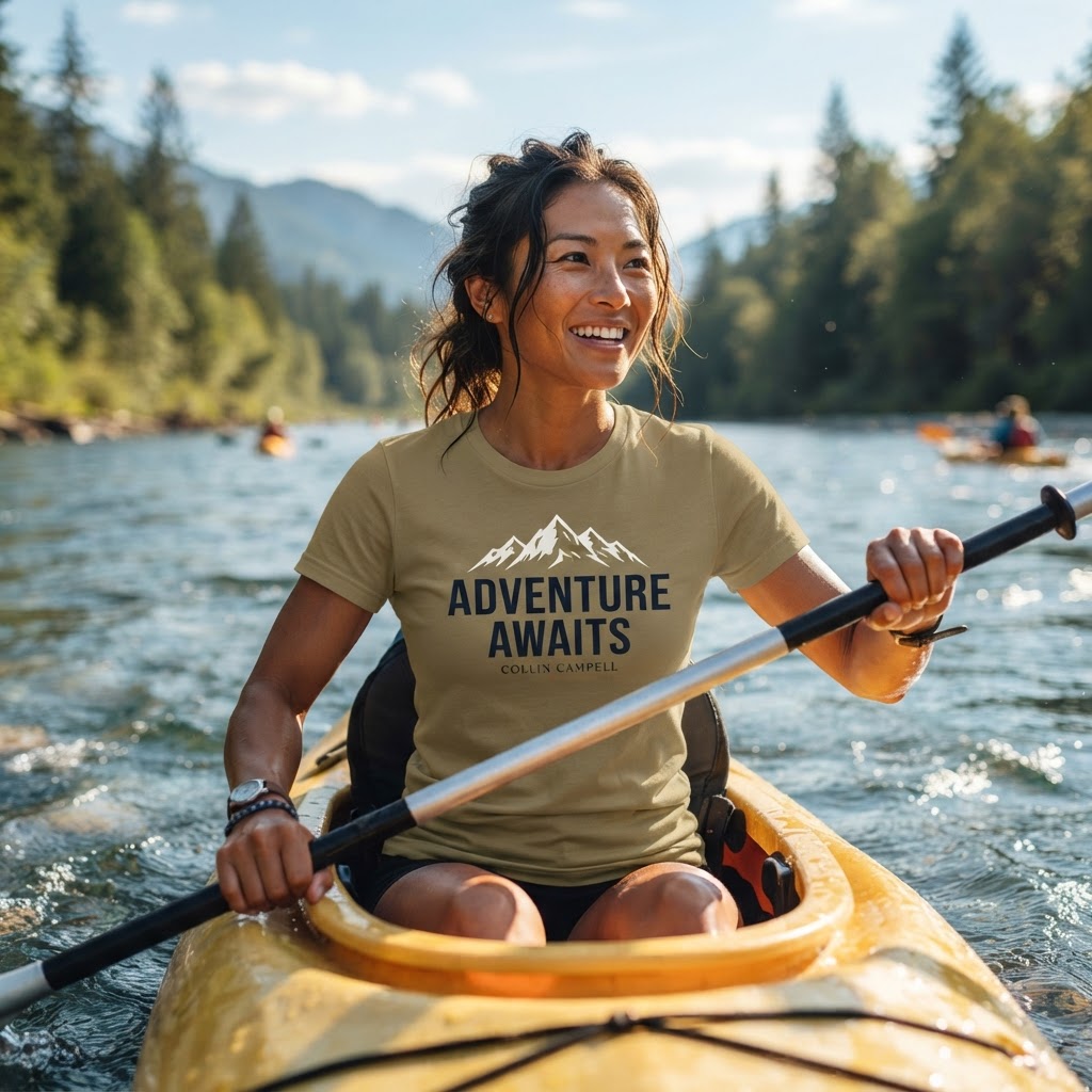 Adventure Awaits — Premium T-Shirt | COLLIN CAMPELL product image