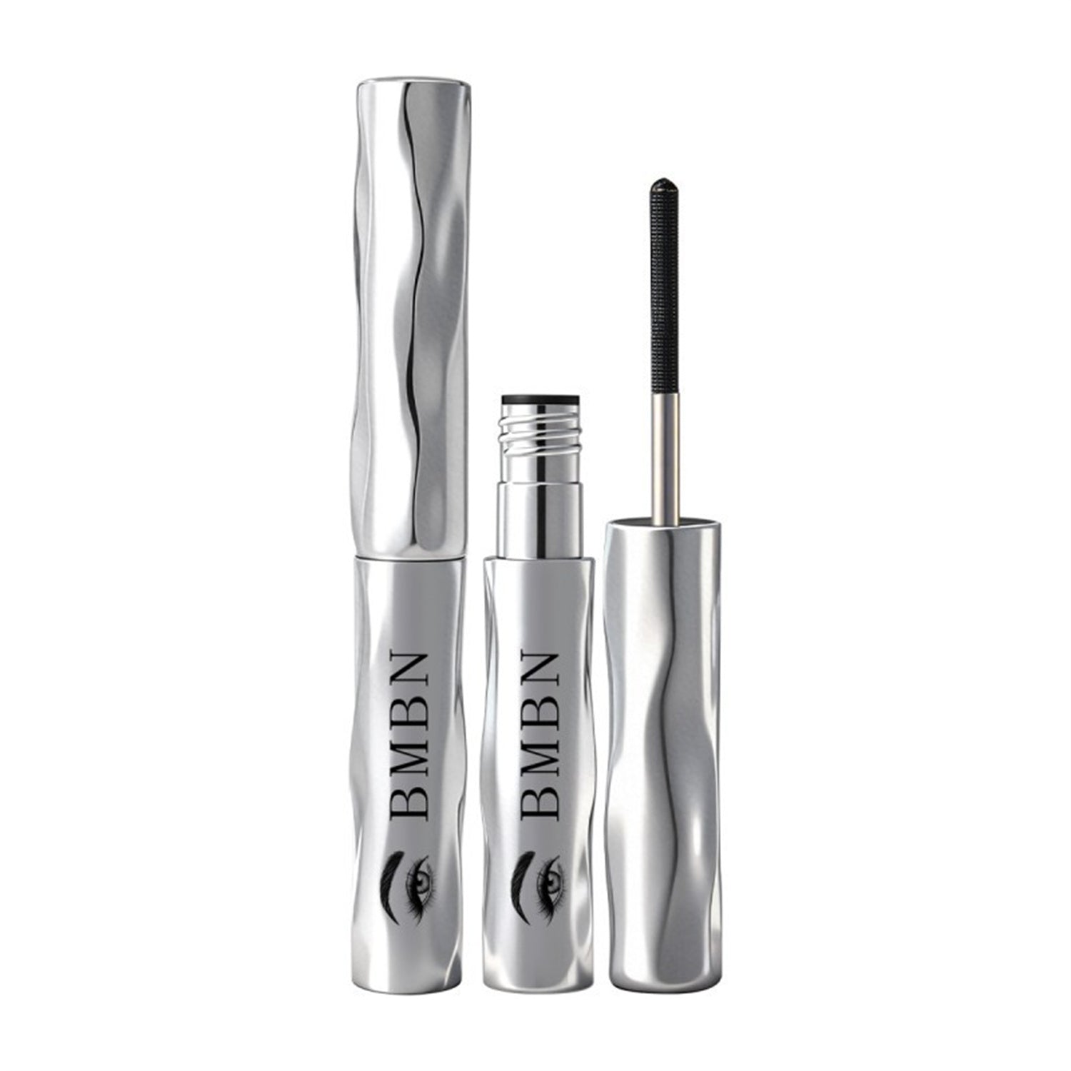 Silver Tube Mascara With A Curling Root