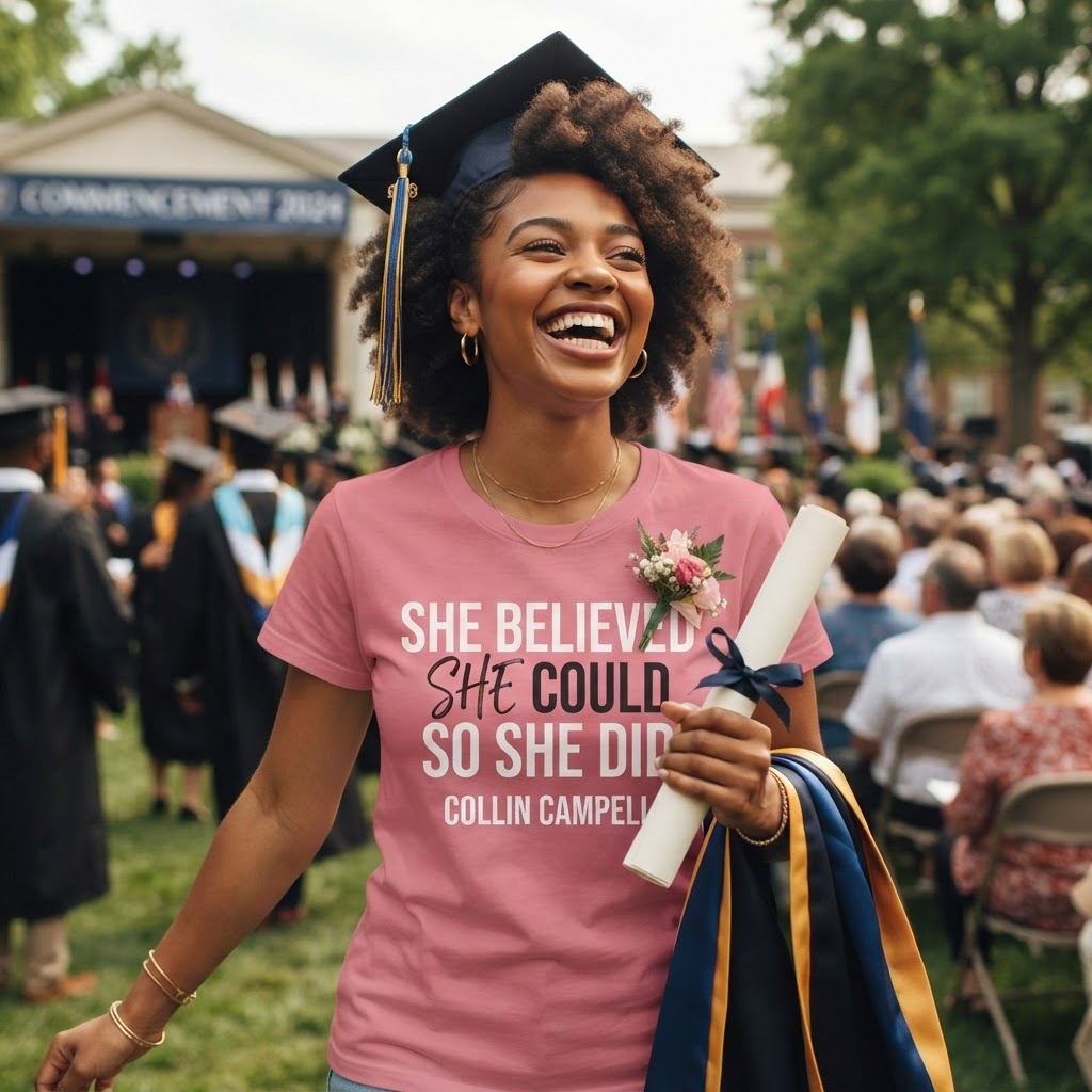 She Believed She Could So She Did — Premium T-Shirt | COLLIN CAMPELL product image