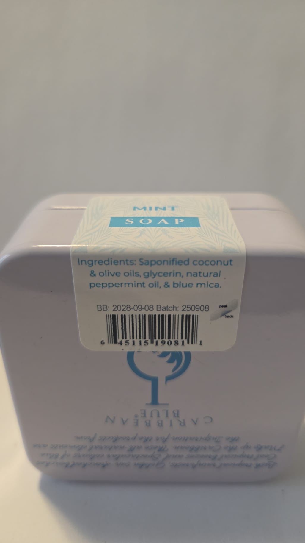 Mint Soap — Caribbean Blue Naturals, St. Lucia — Ships Today!