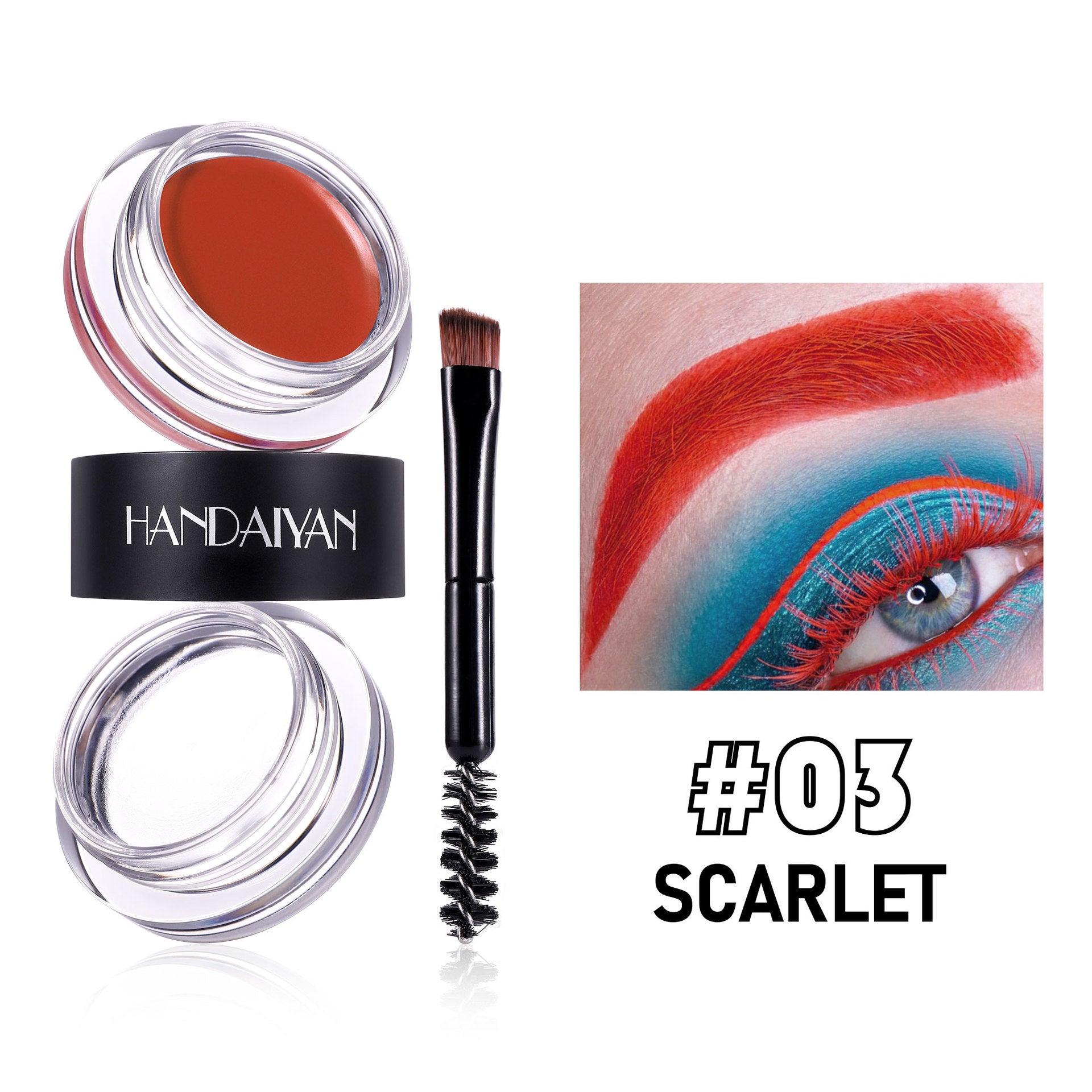 Effective Waterproof 2-in-1 8-color Eyebrow Cream