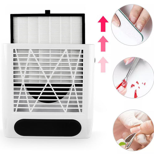 80W Nail Dust Collector Machine Nail Vacuum Dust Extractor