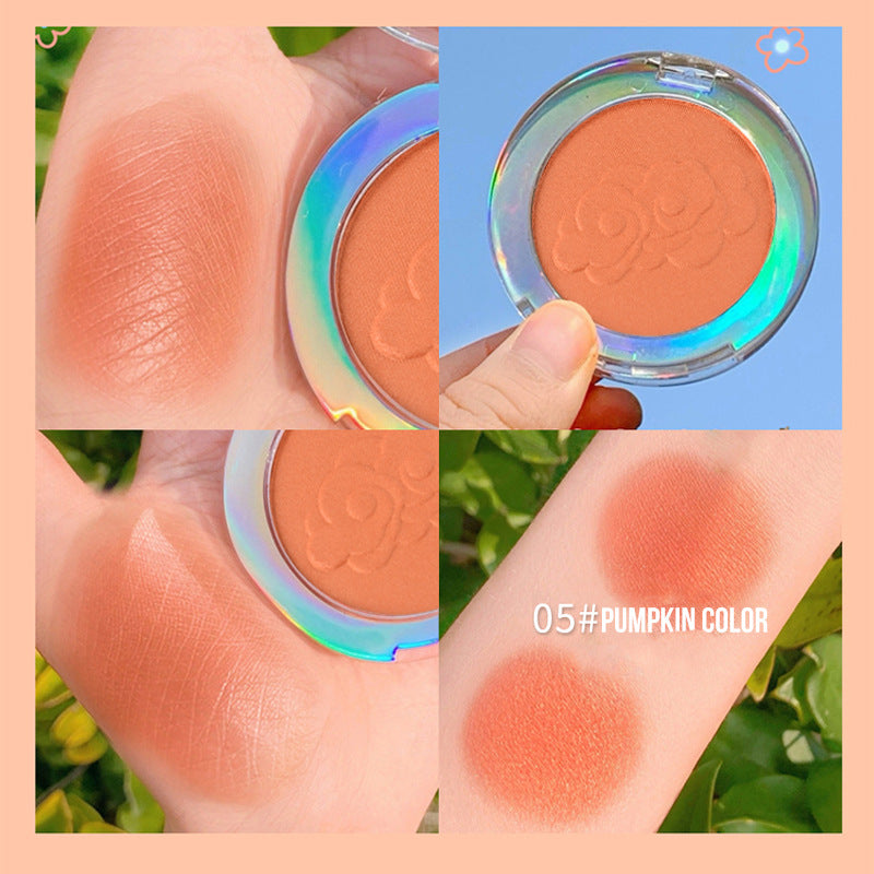 Fine-textured Single-color Blush For Women