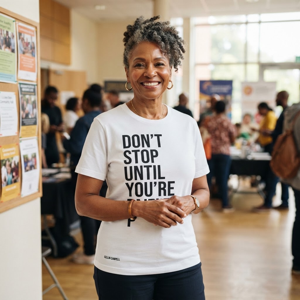 Don't Stop Until You're Proud — Premium T-Shirt | COLLIN CAMPELL product image