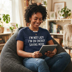I'm Not Lazy I'm on Energy Saving Mode — Premium T-Shirt | COLLIN CAMPELL product image