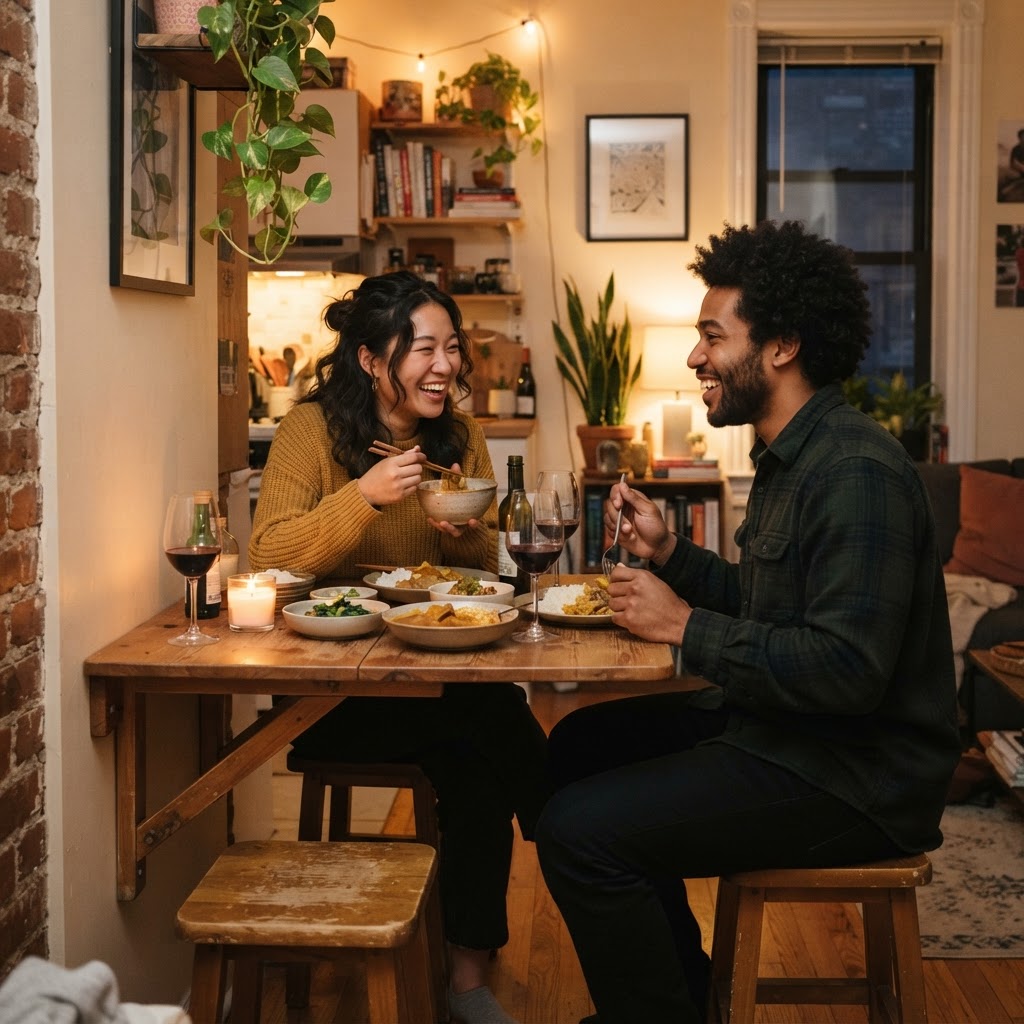 Wall-Mounted Folding Dining Table