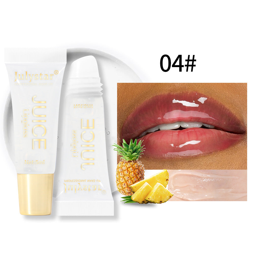Fruit Flavor Glossy Lip Oil Natural Long Lasting Hydrating Plump