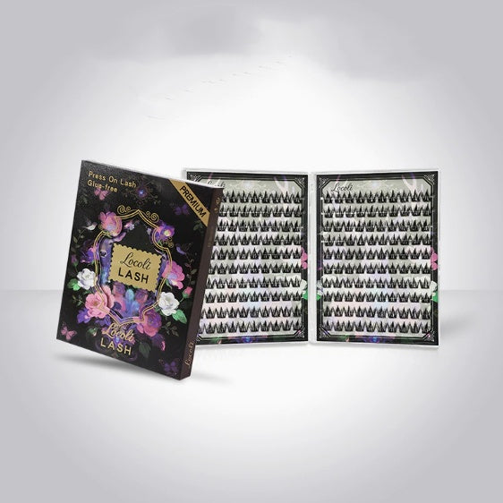 Self-adhesive Glue-free False Eyelashes 200 Clusters Segmented