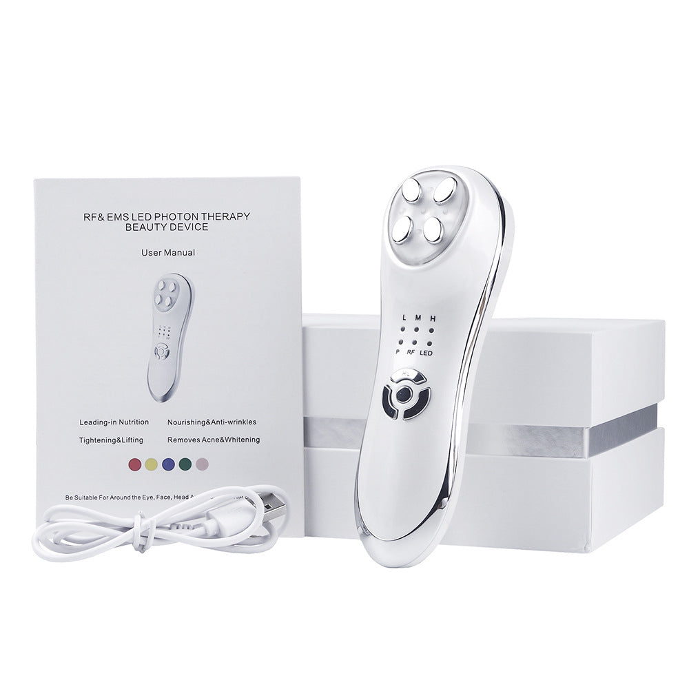 At-Home Spa Gift Set — Ultrasonic Aromatherapy Diffuser + 5 in 1 LED Skin Tightening