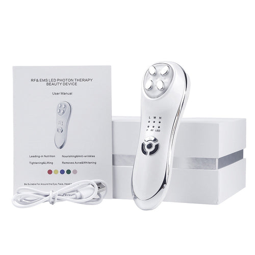 At-Home Spa Gift Set — Ultrasonic Aromatherapy Diffuser + 5 in 1 LED Skin Tightening