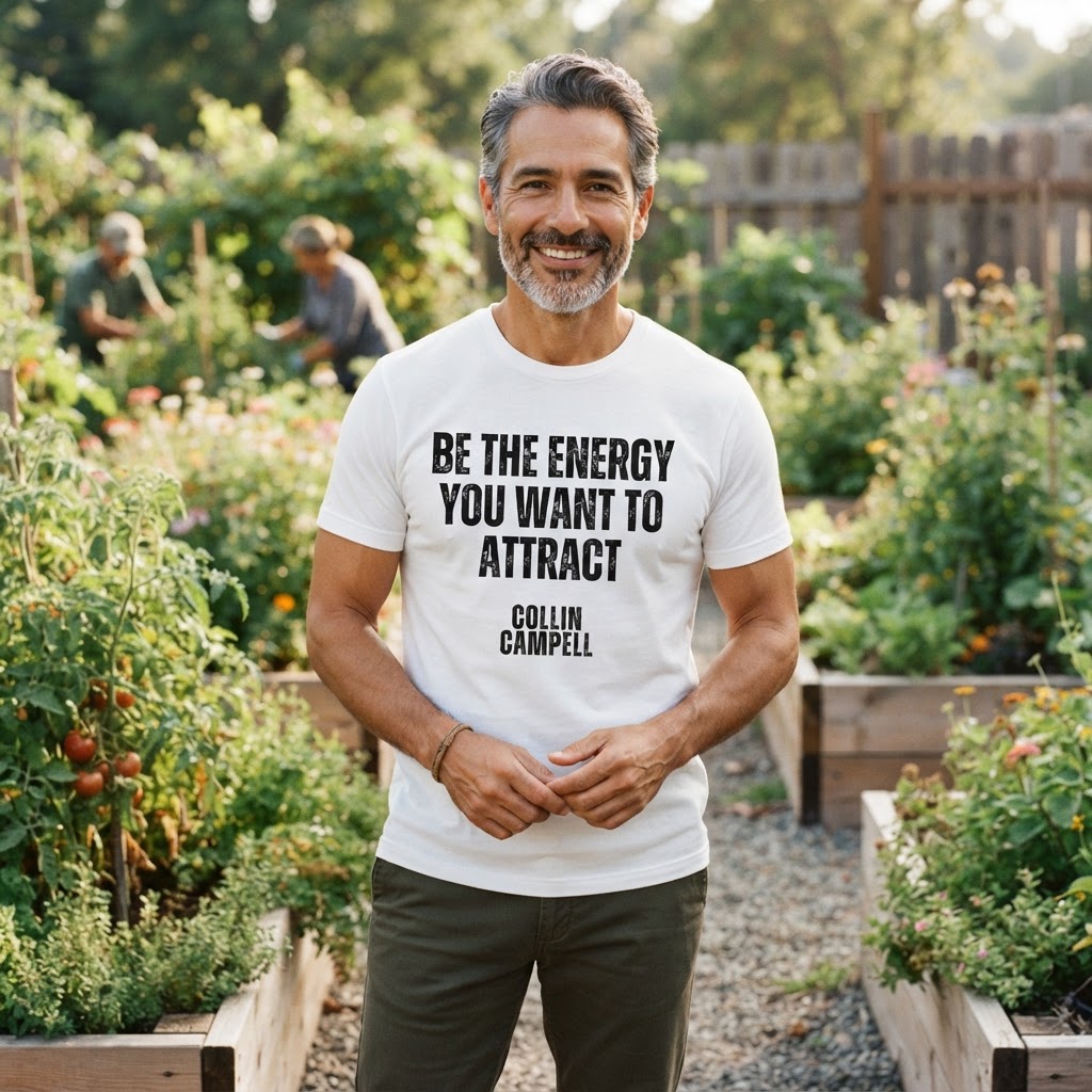 Be the Energy You Want to Attract — Premium T-Shirt | COLLIN CAMPELL product image