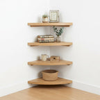 Stackable Corner Shelf Units (Set of 3)