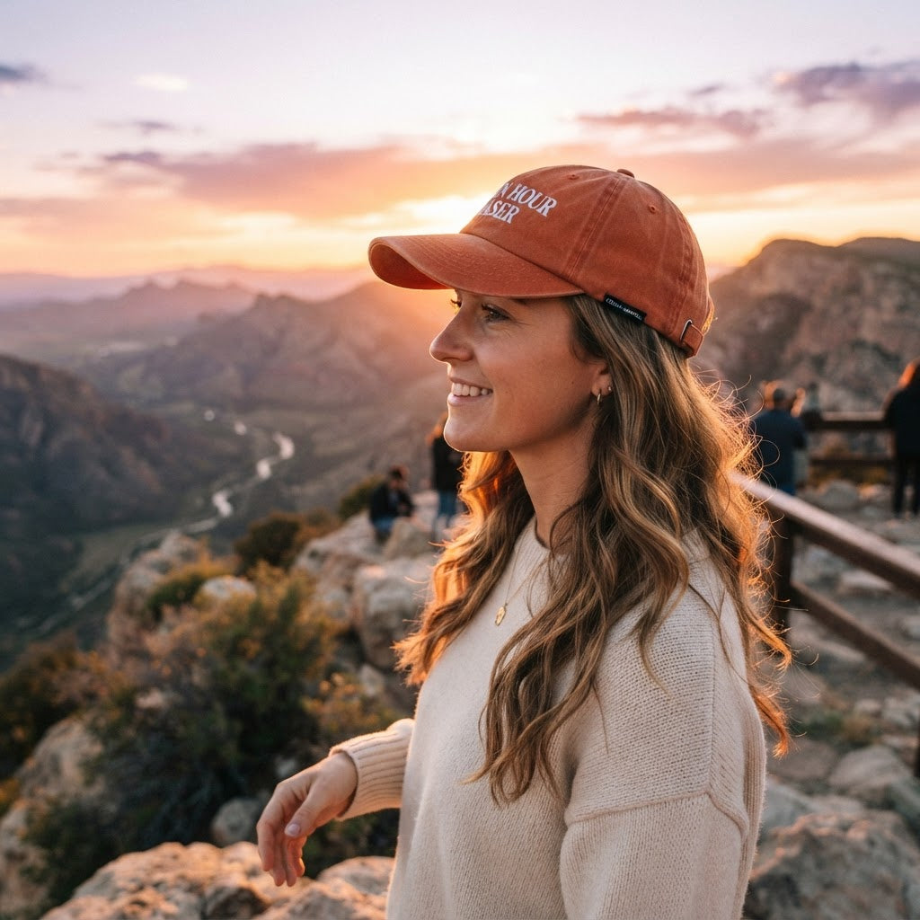 Golden Hour Chaser — Premium Embroidered Cap | COLLIN CAMPELL product image