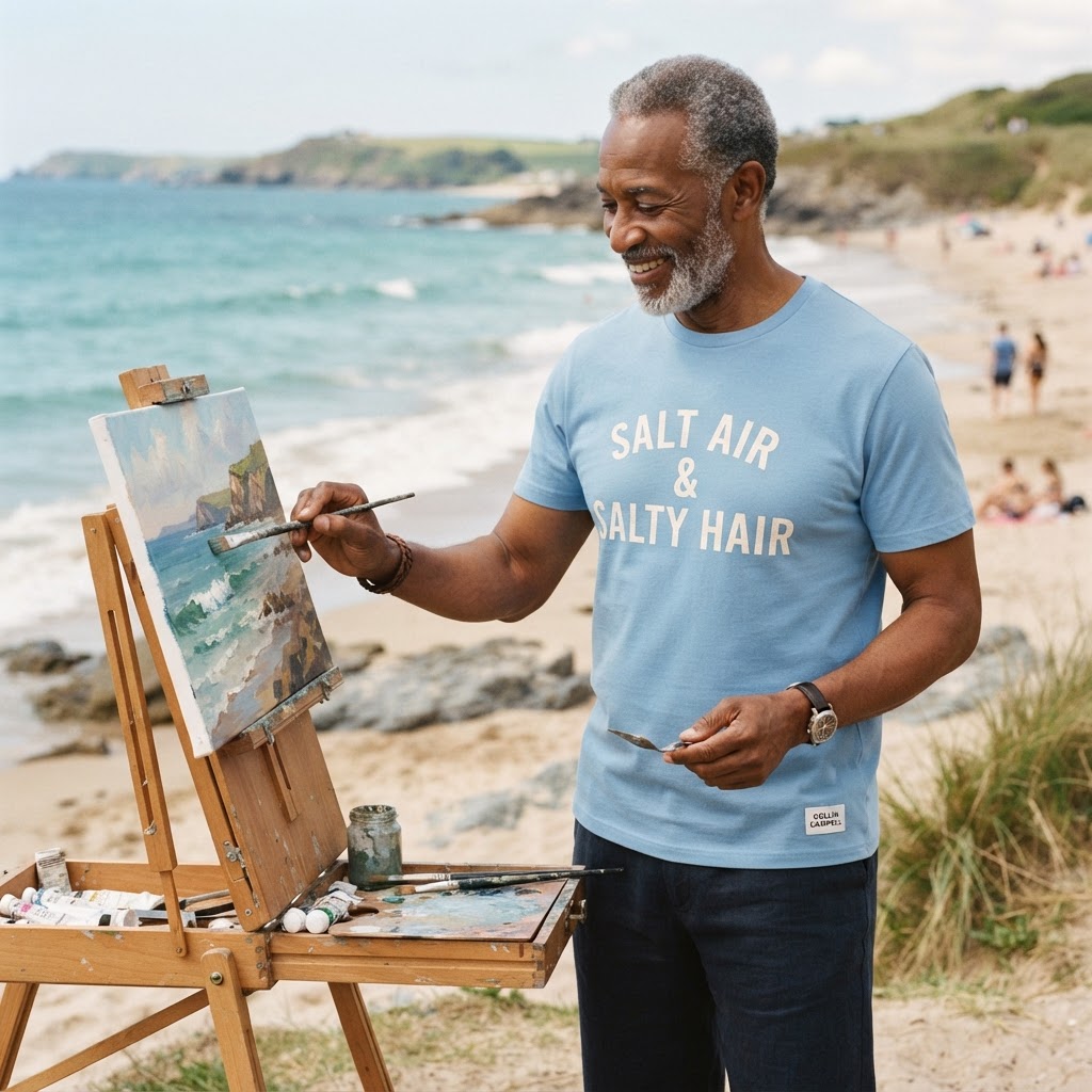Salt Air & Salty Hair — Premium T-Shirt | COLLIN CAMPELL product image