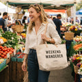 Weekend Wanderer — Premium Canvas Tote Bag | COLLIN CAMPELL product image