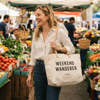 Weekend Wanderer — Premium Canvas Tote Bag | COLLIN CAMPELL product image
