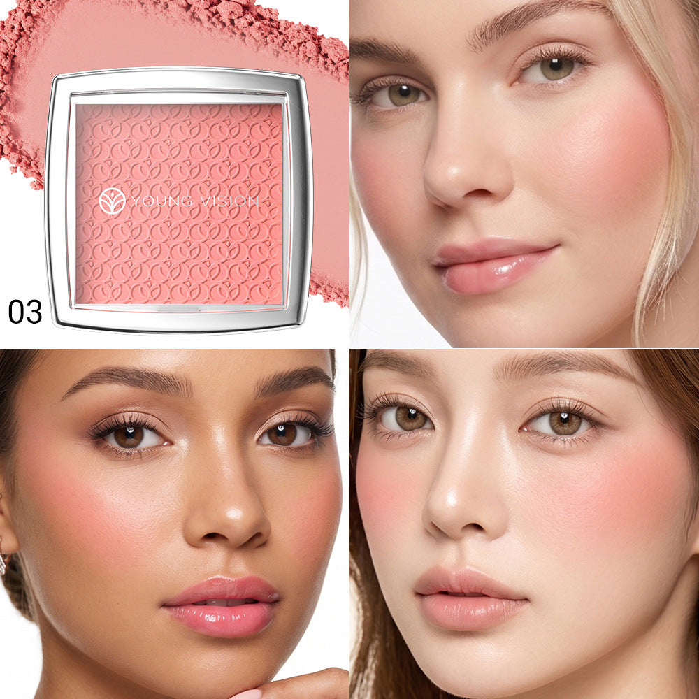 7-Color Soft Mist Embossed Blush Palette