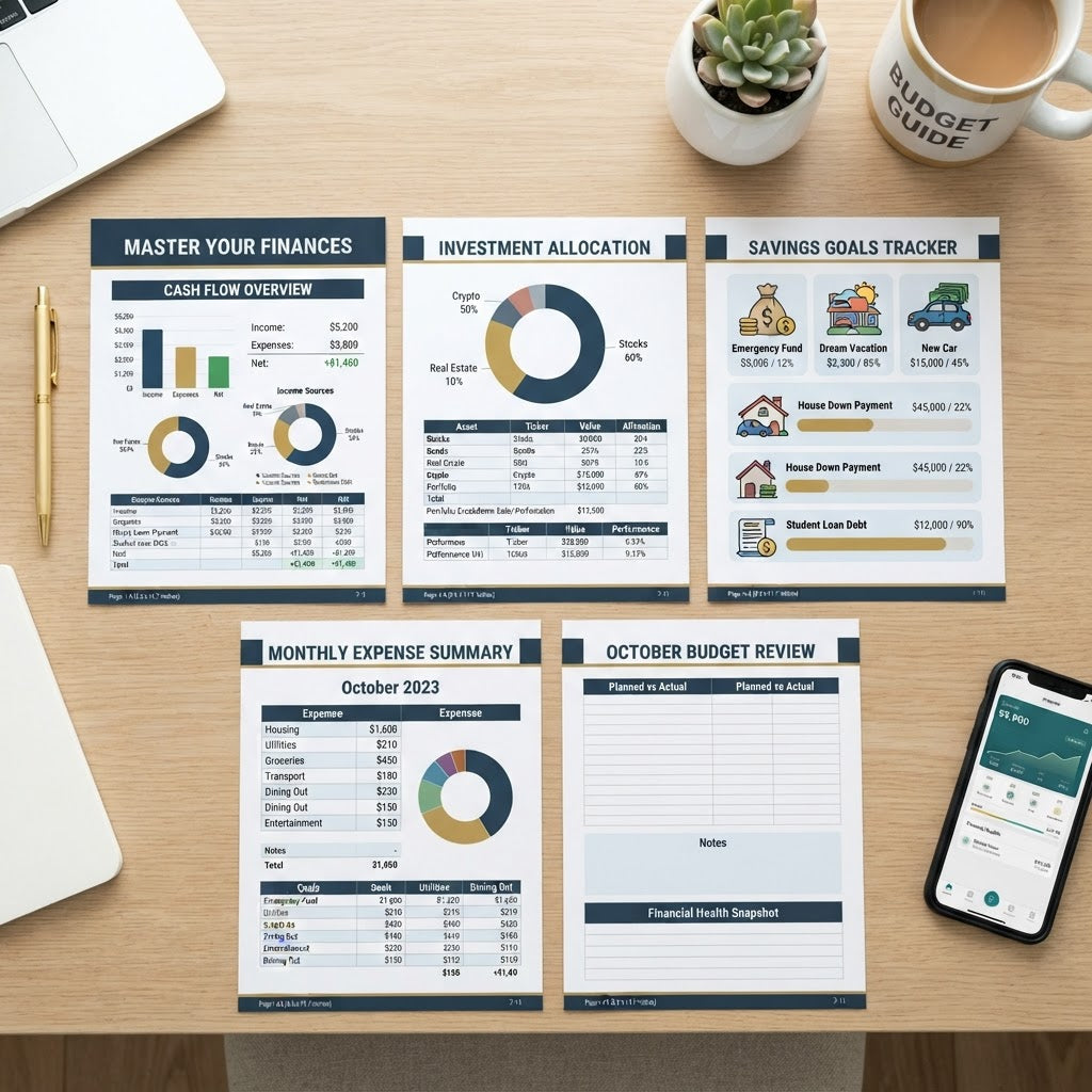 Inside the Subscription Audit Worksheet - Digital Download - sample interior pages