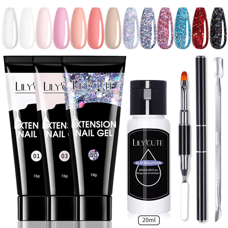 Nail Care Gift Set — BORN PRETTY Tm  Nail Cuticle Rainbo + 15ml Nail Extension Gel Kit
