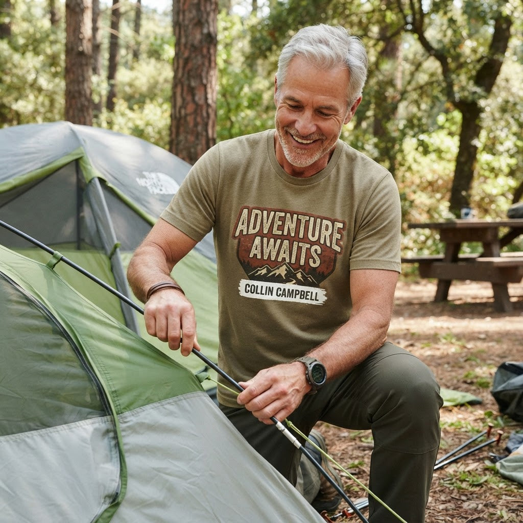 Adventure Awaits — Premium T-Shirt | COLLIN CAMPELL product image