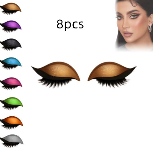 Lazy Eyeshadow Eyelash Stickers
