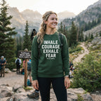 Inhale Courage Exhale Fear — Premium Sweatshirt | COLLIN CAMPELL product image
